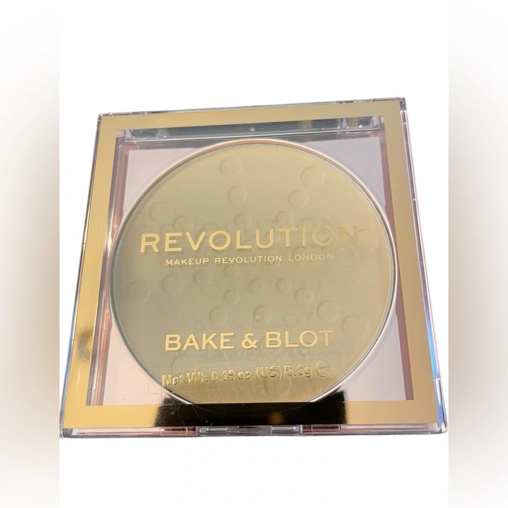 Revolution Bake‎ & Blot Setting Powder Sealed NEW BANANA Vegan Cruelty Free